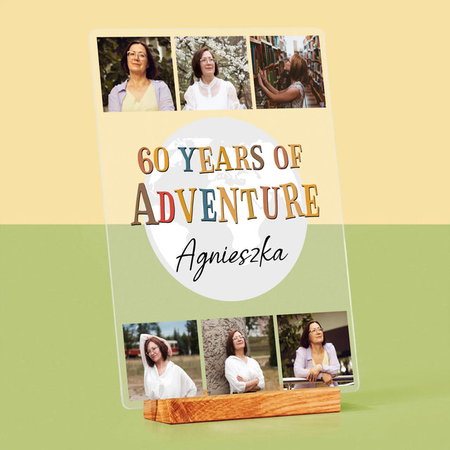 Fotokolaż: 60 Years Of Adventure - Wydruk Na Szkle Akrylowym
