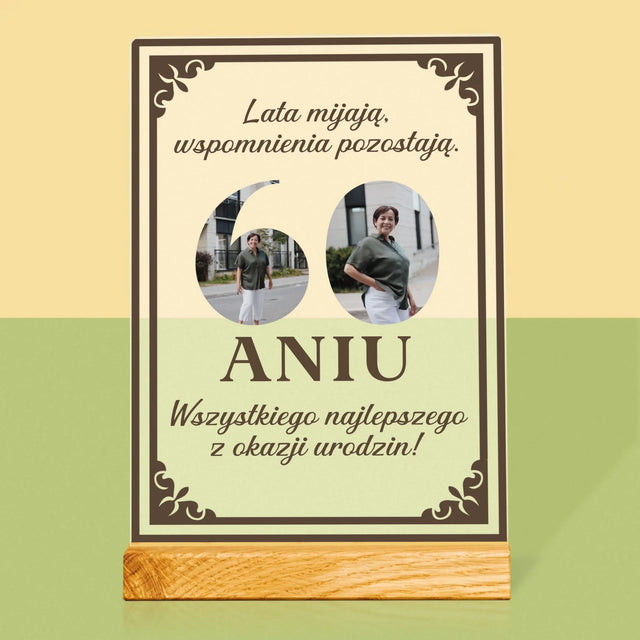 Słowo Ze Zdjęć: Lata Mijają - Wydruk Na Szkle Akrylowym