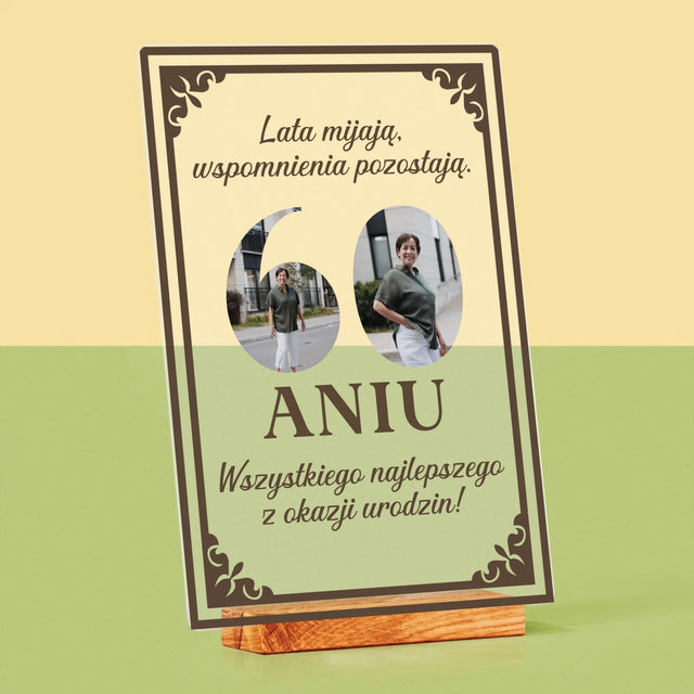 Słowo Ze Zdjęć: Lata Mijają - Wydruk Na Szkle Akrylowym