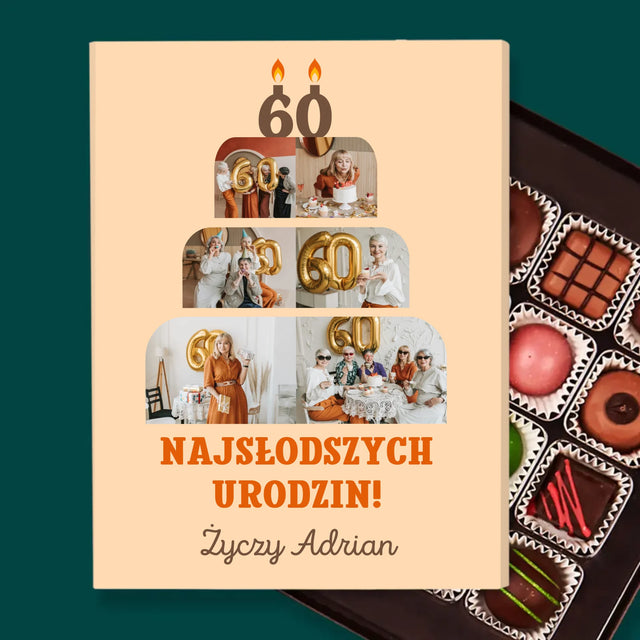 Kształt Ze Zdjęć: Najsłodszych Urodzin - Personalizowane Praliny