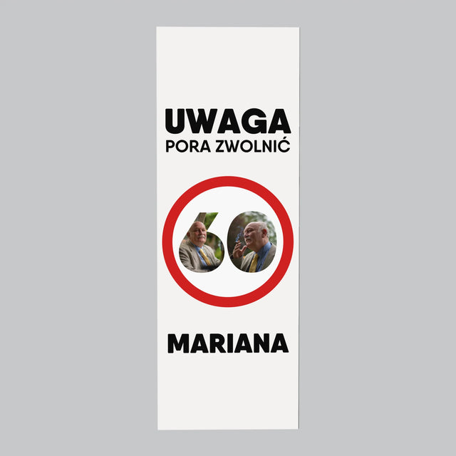 Słowo Ze Zdjęć: 60 Pora Zwolnić - Magnes Na Lodówkę