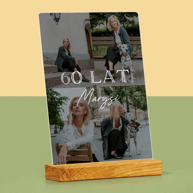 Fotokolaż: 60 Lat Klasyczny - Wydruk Na Szkle Akrylowym