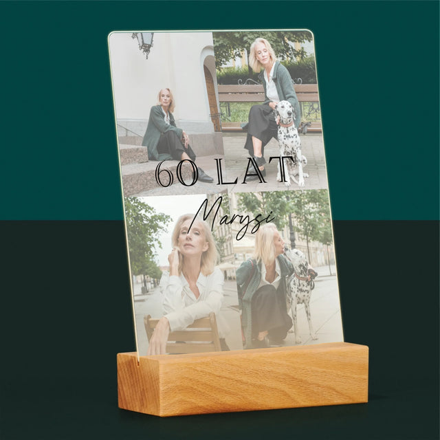 Fotokolaż: 60 Lat Klasyczny - Wydruk Na Szkle Akrylowym