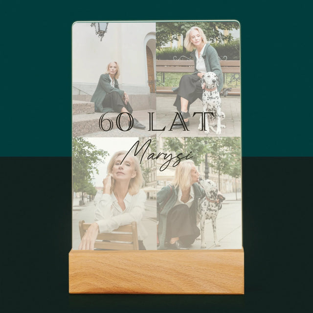 Fotokolaż: 60 Lat Klasyczny - Wydruk Na Szkle Akrylowym