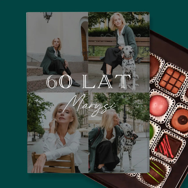 Fotokolaż: 60 Lat Klasyczny - Personalizowane Praliny
