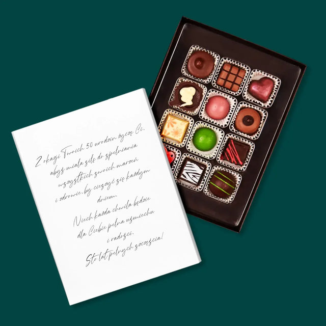 Fotokolaż: 60 Lat Klasyczny - Personalizowane Praliny