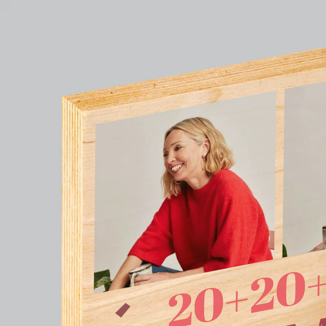 Fotokolaż: Suma Doświadczeń - Wydruk Na Drewnie