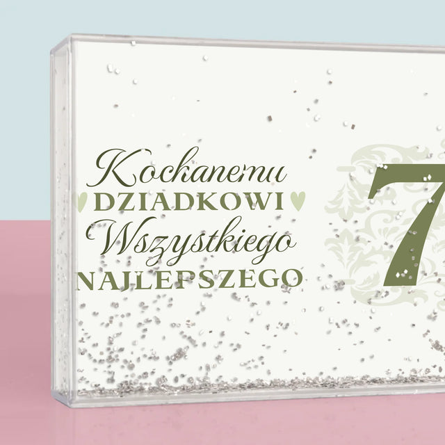 Zdjęcie I Podpis: Kochanemu Dziadkowi Wszystkiego Najlepszego - Ramka Wodna