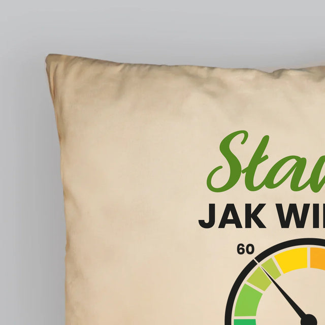 Fotokolaż: 60 Licznik - Poduszka z Nadrukiem