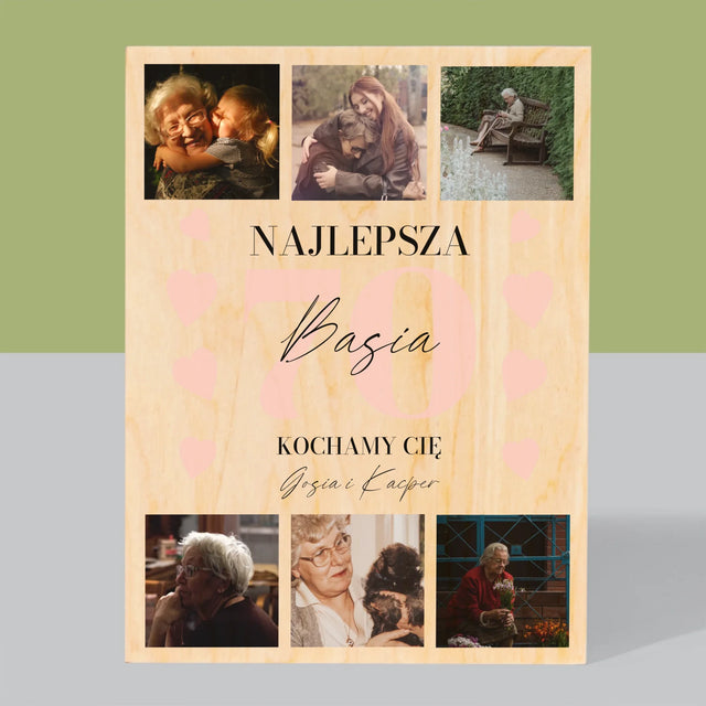 Fotokolaż: Najlepsza 70 - Wydruk Na Drewnie