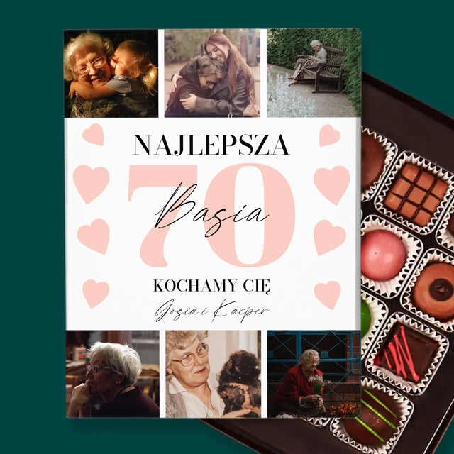 Fotokolaż: Najlepsza 70 - Personalizowane Praliny
