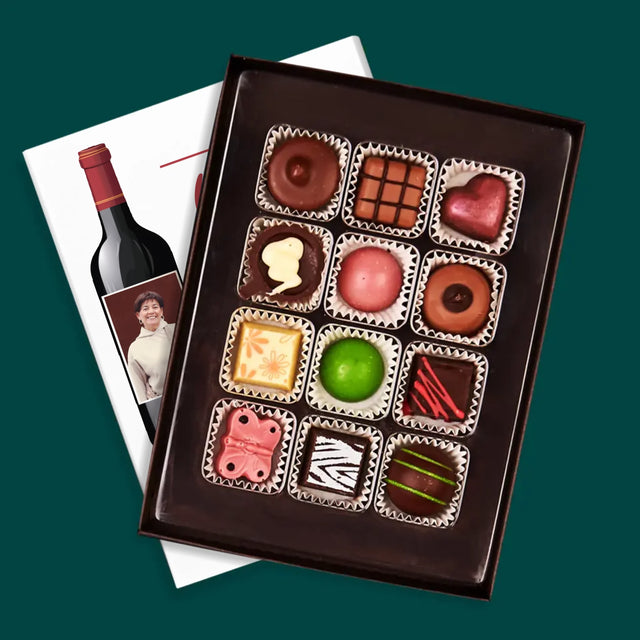 Zdjęcie I Podpis: Jak Dobre Wino - Personalizowane Praliny