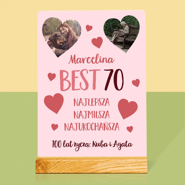 Fotokolaż: Best 70 - Wydruk Na Szkle Akrylowym