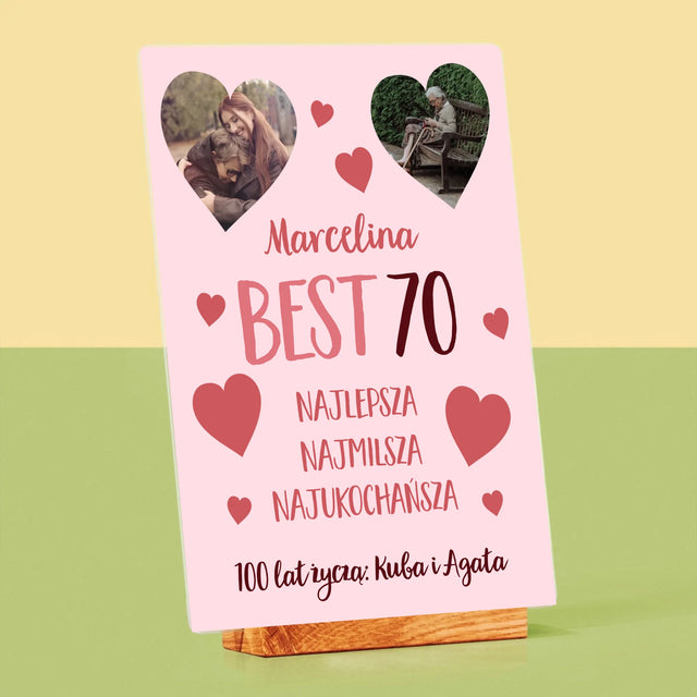 Fotokolaż: Best 70 - Wydruk Na Szkle Akrylowym