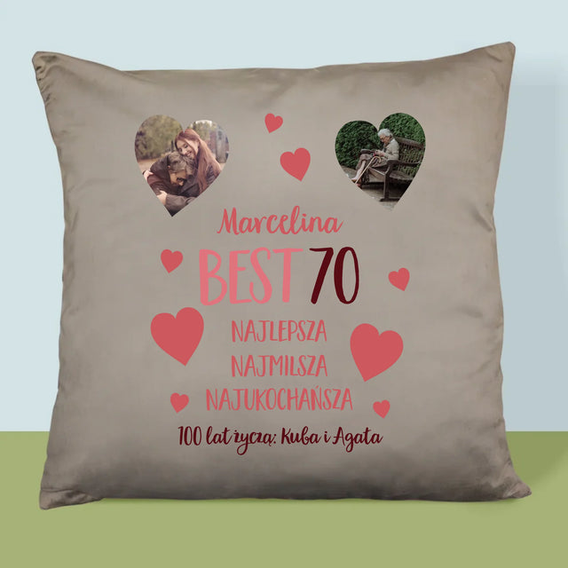 Fotokolaż: Best 70 - Poduszka z Nadrukiem