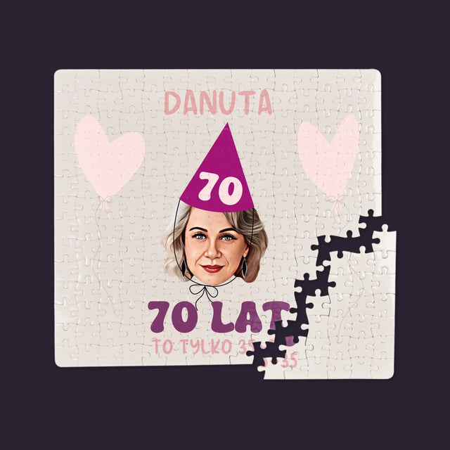 Twoja Postać: Urodzinowy Portret - Personalizowane Puzzle