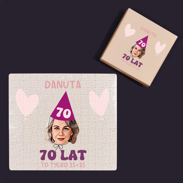 Twoja Postać: Urodzinowy Portret - Personalizowane Puzzle