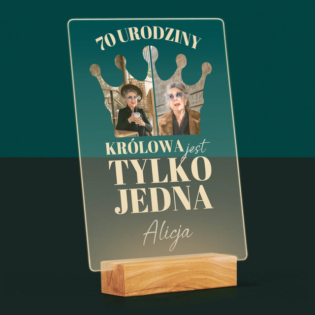 Kształt Ze Zdjęć: 70 Urodziny Królowa - Wydruk Na Szkle Akrylowym