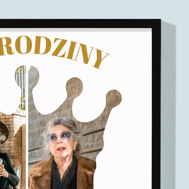 Kształt Ze Zdjęć: 70 Urodziny Królowa - Wydruk Obramowany