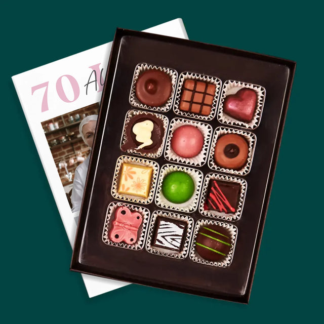 Fotokolaż: 70 Lat Wszystkiego Najlepszego - Personalizowane Praliny