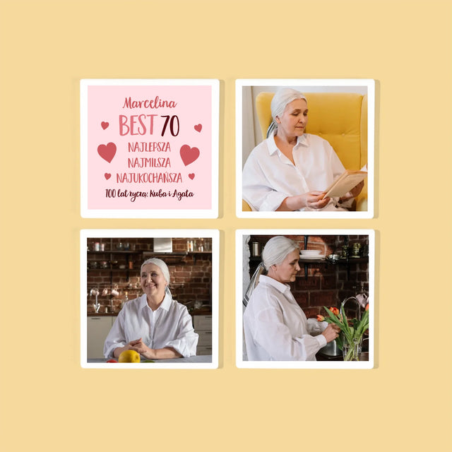 Fotokolaż: Best 70 - Podkładki Pod Kubki