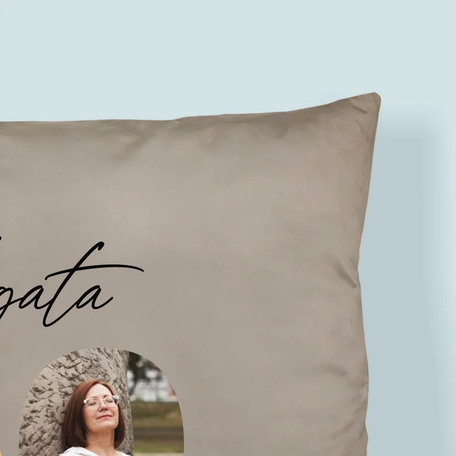 Zdjęcie i Podpis: 60 Lat z Klasą - Poduszka z Nadrukiem