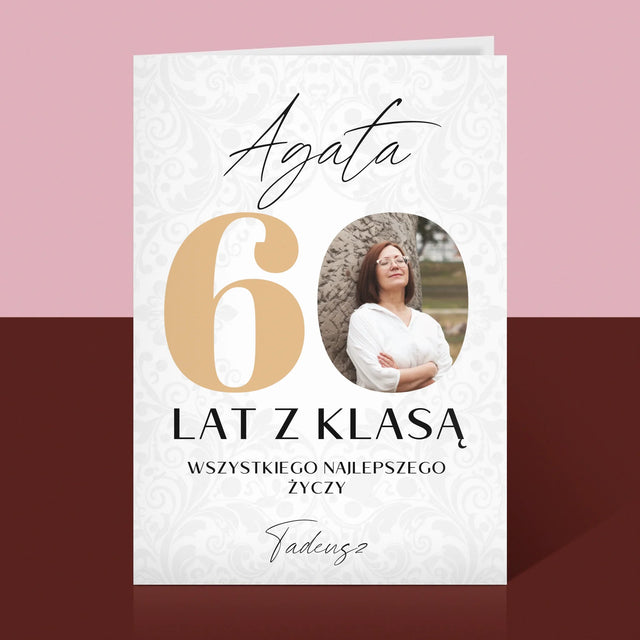 Zdjęcie i Podpis: 60 Lat z Klasą - Kartka z Życzeniami