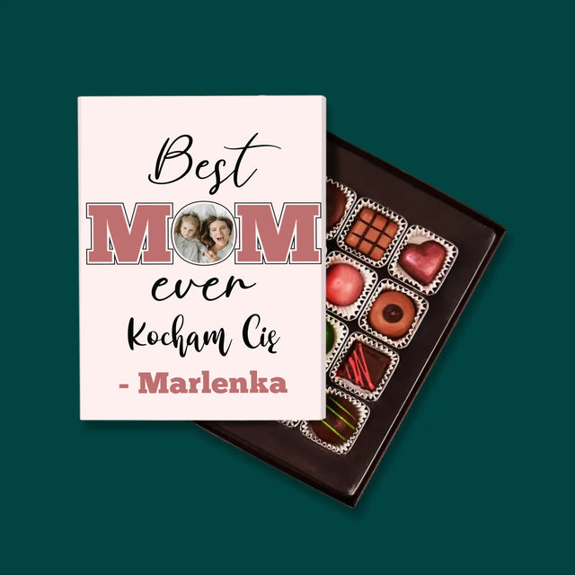Fotokolaż: Best Mom Ever - Personalizowane Praliny