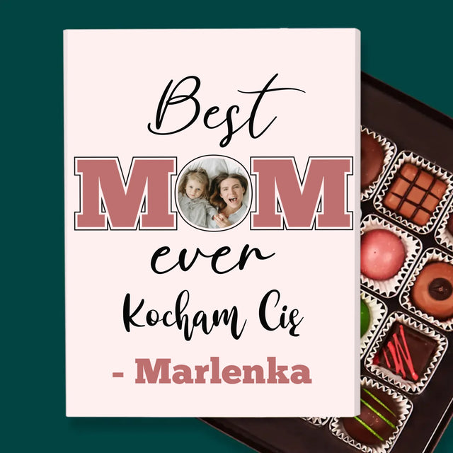 Fotokolaż: Best Mom Ever - Personalizowane Praliny