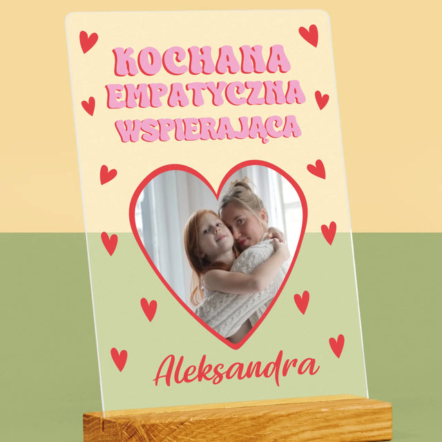 Zdjęcie i Podpis: Cechy Mamusi - Wydruk Na Szkle Akrylowym