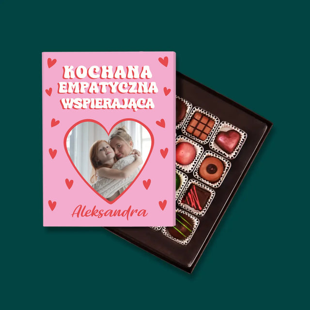 Zdjęcie i Podpis: Cechy Mamusi - Personalizowane Praliny