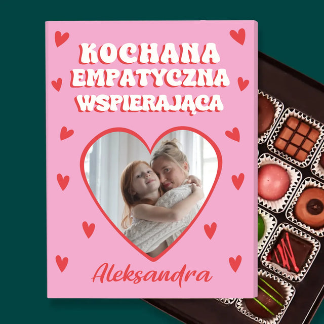Zdjęcie i Podpis: Cechy Mamusi - Personalizowane Praliny