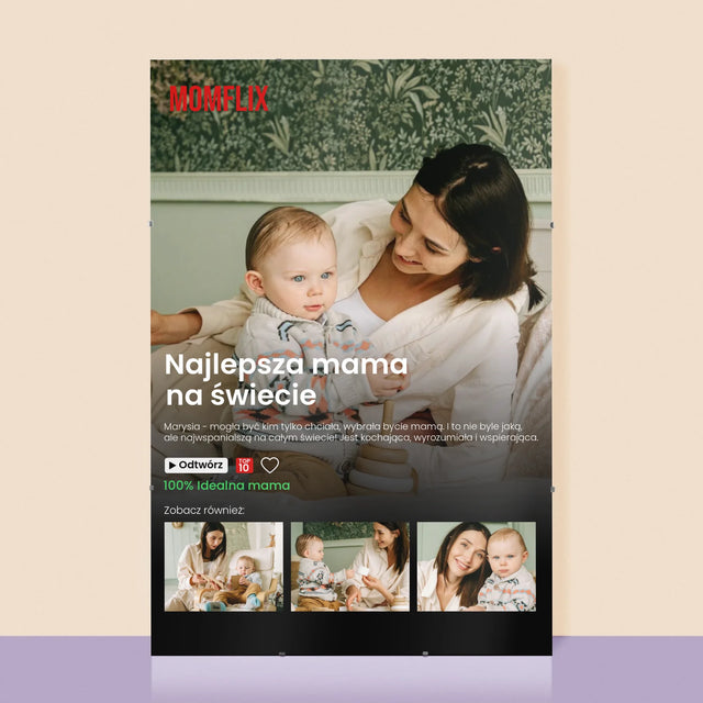 Fotokolaż: Personalizowany Plakat Netflix Dla Mamy - Personalizowany Plakat