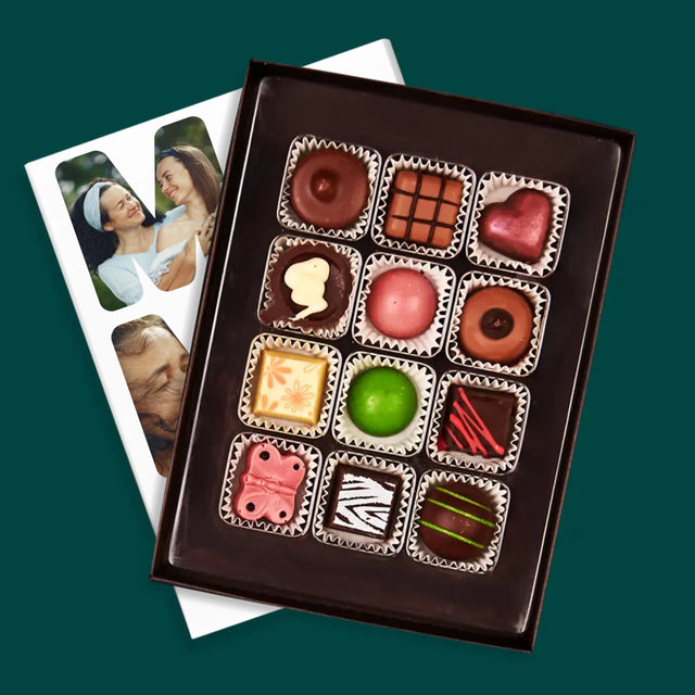 Słowo Ze Zdjęć: Mamo Bardzo Cię Kochamy - Personalizowane Praliny