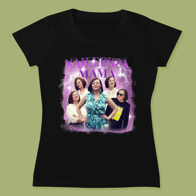 Twoja Postać: Bootleg Dla Mamy - Koszulka Damska z Nadrukiem