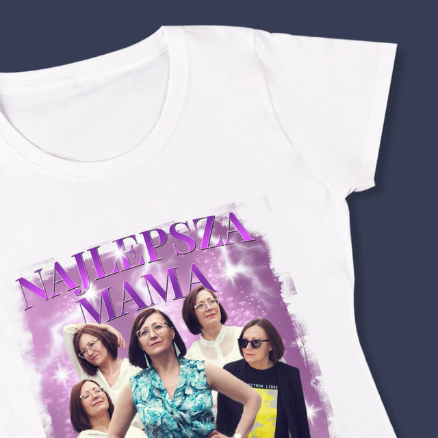 Twoja Postać: Bootleg Dla Mamy - Koszulka Damska z Nadrukiem