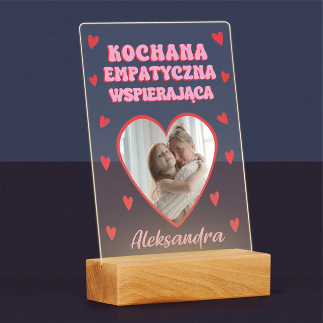 Zdjęcie i Podpis: Cechy Mamusi - Wydruk Na Szkle Akrylowym