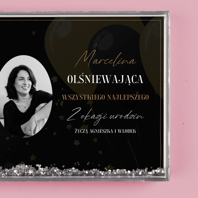 Zdjęcie I Podpis: Olśniewająca 50 - Ramka Wodna
