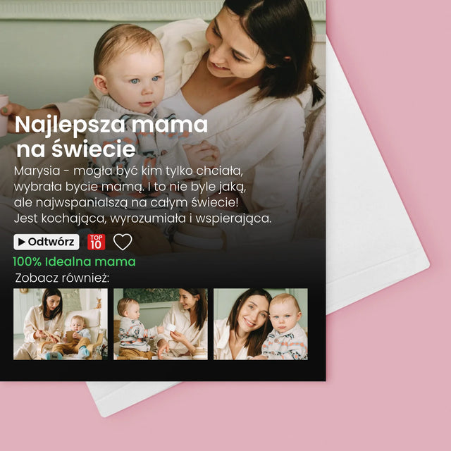 Fotokolaż: Personalizowany Plakat Netflix Dla Mamy - Kartka z Życzeniami