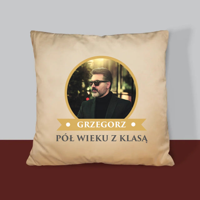 Certyfkat: Certyfikat 50-Latka - Poduszka z Nadrukiem