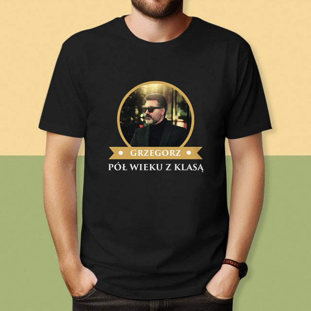 Certyfkat: Certyfikat 50-Latka - Koszulka Męska z Nadrukiem