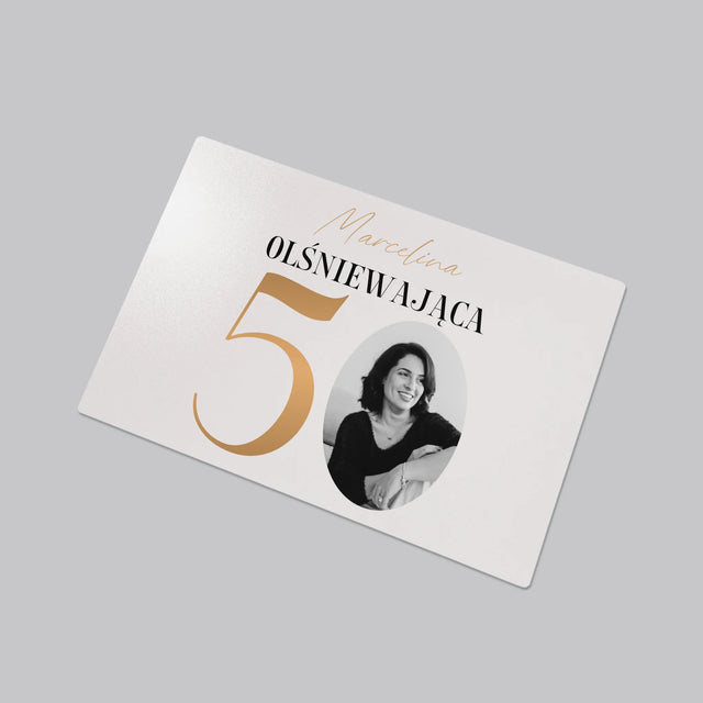 Zdjęcie I Podpis: Olśniewająca 50 - Podkładka Na Biurko