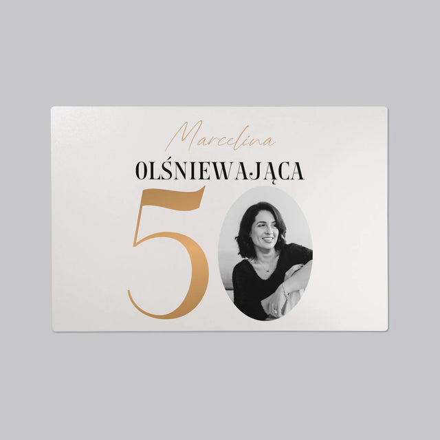 Zdjęcie I Podpis: Olśniewająca 50 - Podkładka Na Biurko