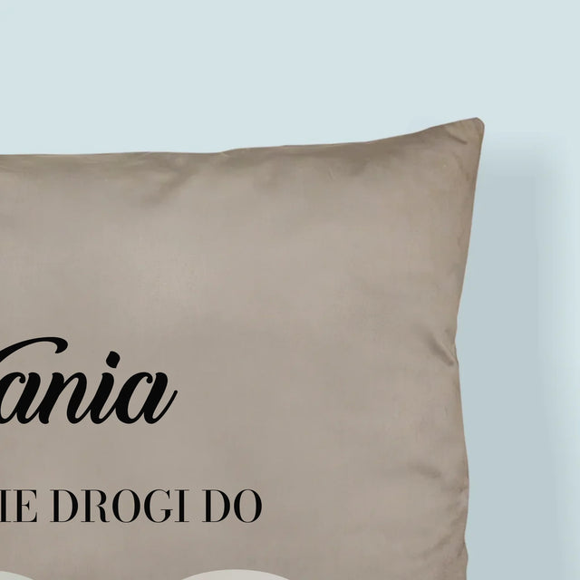 Fotokolaż: W Połowie Drogi Do 100 - Poduszka z Nadrukiem