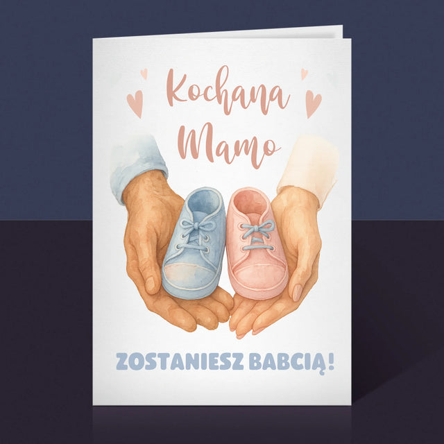 Imię i Podpis: Zostaniesz babcią - Kartka z Życzeniami