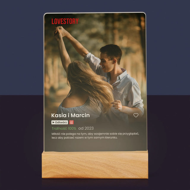 Zdjęcie i Podpis: Plakat Netflix - Wydruk Na Szkle Akrylowym