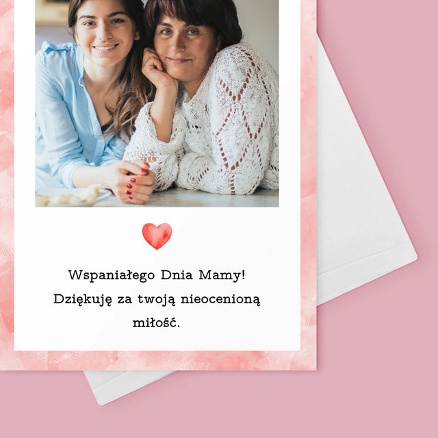 Zdjęcie i Podpis: Laurka Dla Mamy - Kartka z Życzeniami