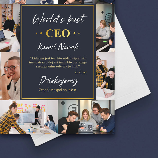 Fotokolaż: World’S Best Ceo - Kartka z Życzeniami