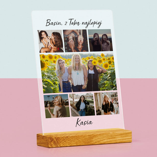 Fotokolaż: Najlepsza Przyjaciółka - Wydruk Na Szkle Akrylowym