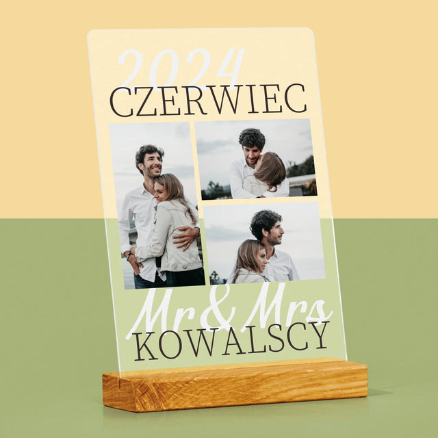 Fotokolaż: Mr&Mrs Data - Wydruk Na Szkle Akrylowym